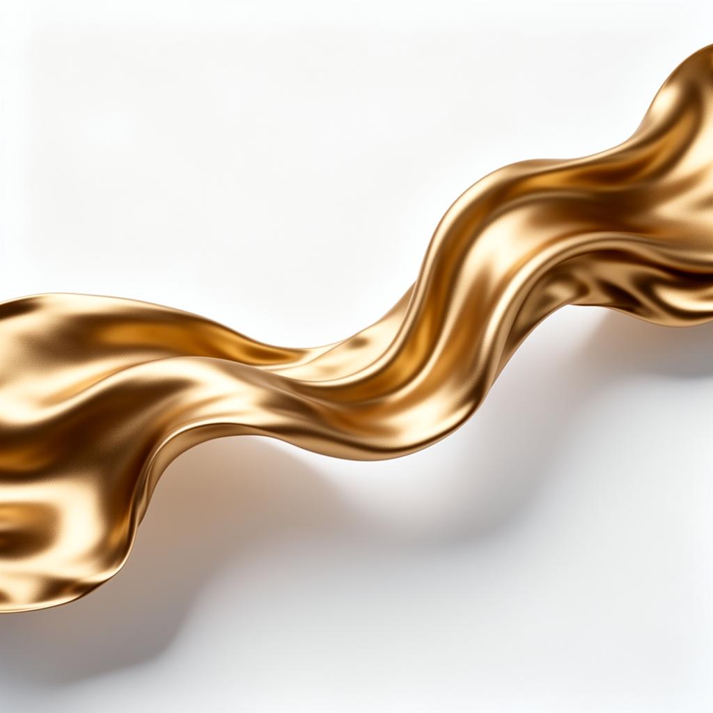 Flowing gold silk